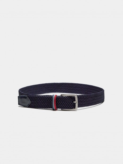 Elastic braided belt