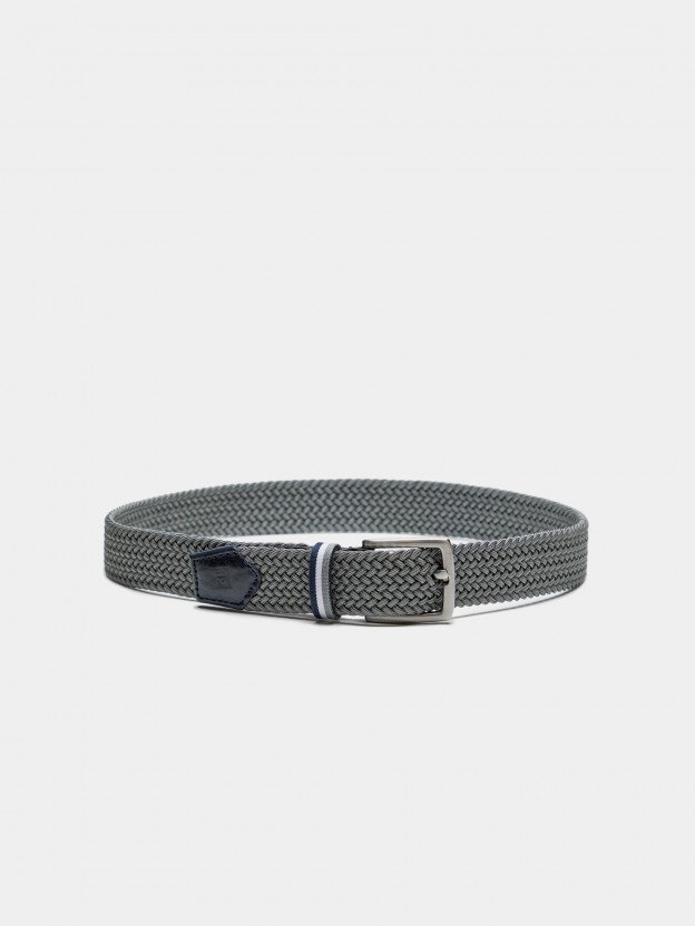 Elastic braided belt