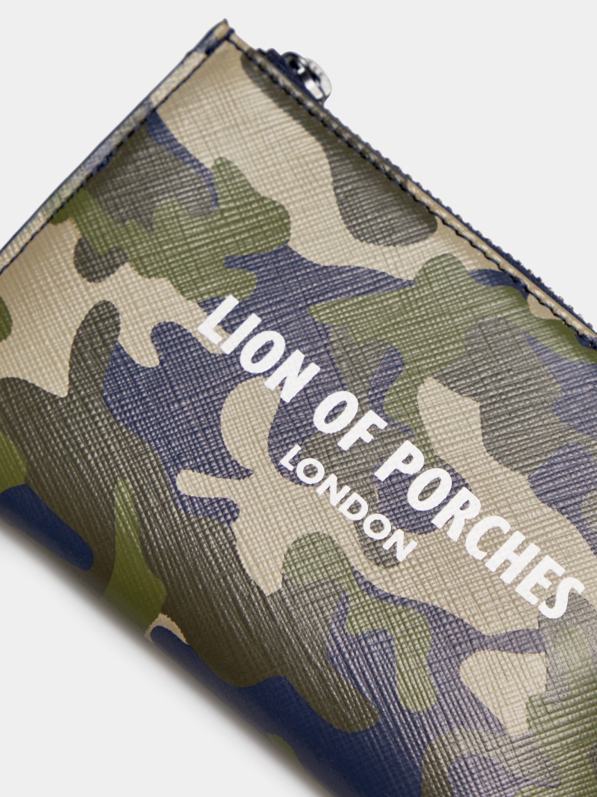 Porta-moedas com fecho, estampado e padr�o