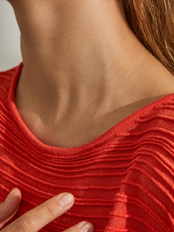 Camisola para mulher para mulher tipo poncho estruturada de viscose