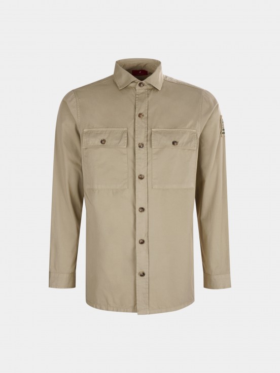 Overshirt para hombre regular fit de algodón