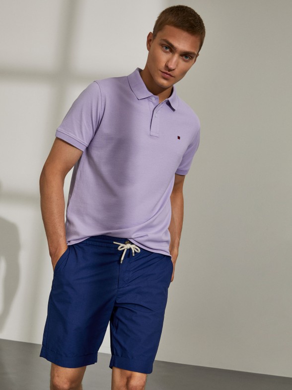 Bermudas de algodo com cordo