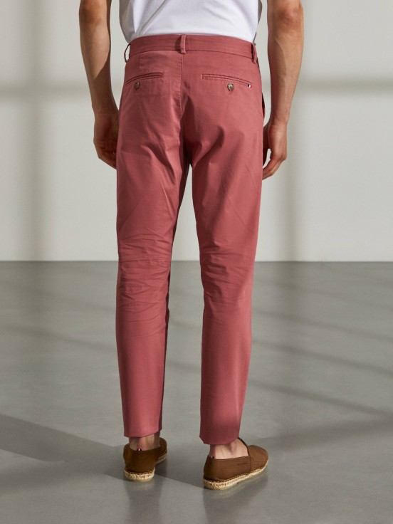 Pantalones para hombre chinos de algodón stretch