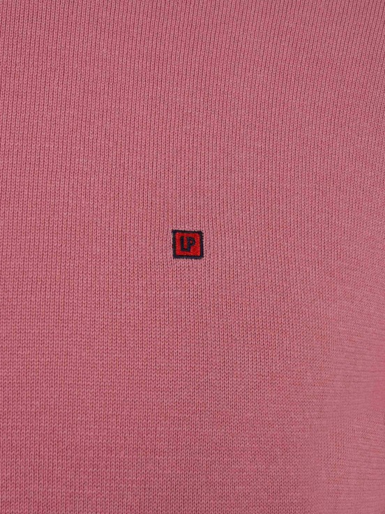 Sudadera de algodn de cuello redondo para hombre con bordado