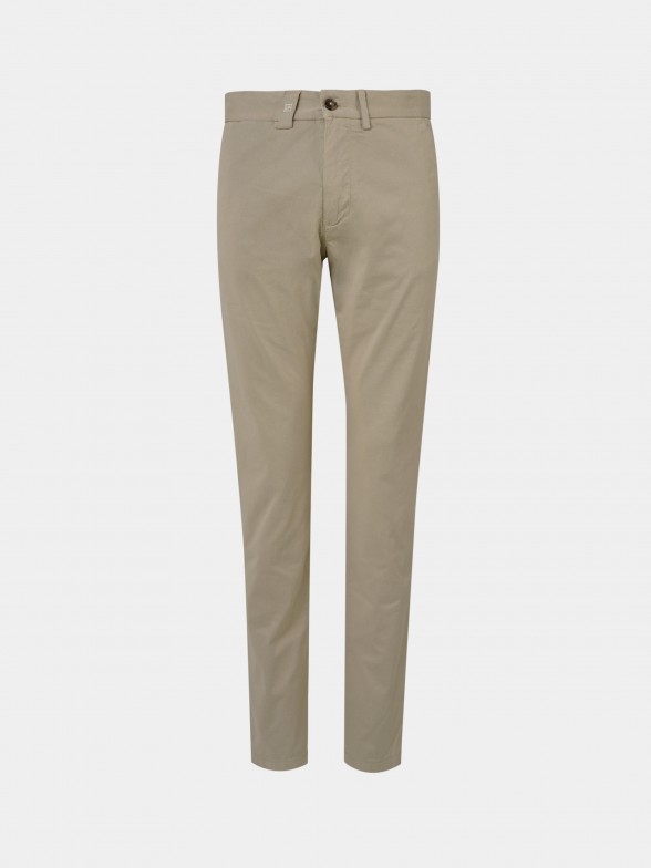 Calas para homem slim fit chino de algodo stretch