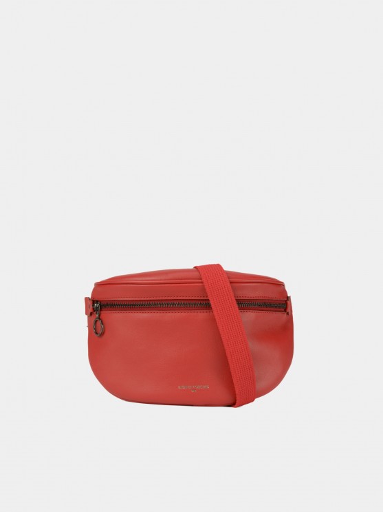 Bolsa de cintura em pele