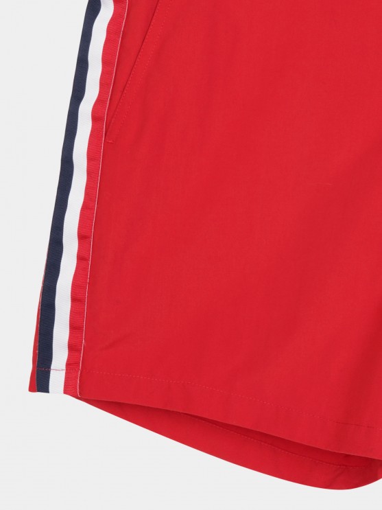 Pantalones cortos de bao casuales de corte regular con bolsillos