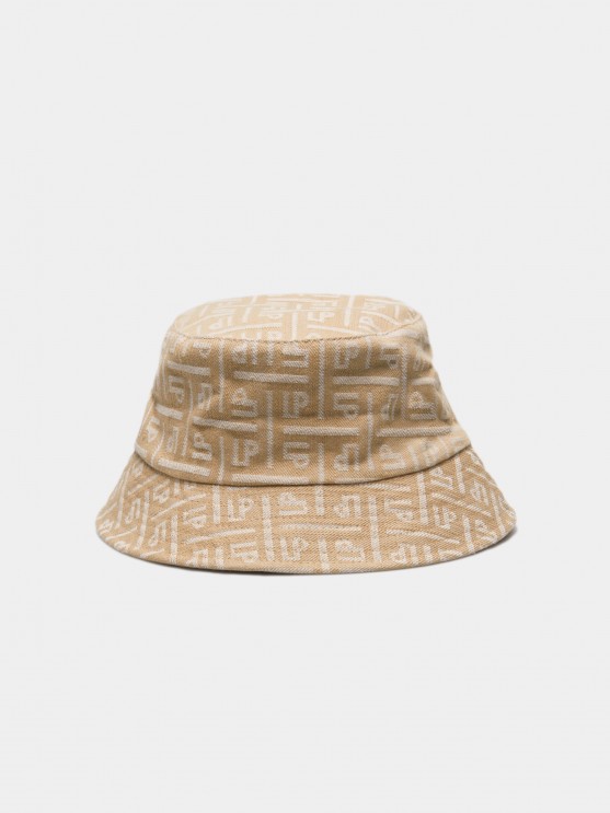Panam para mujer con monograma en relieve y etiqueta