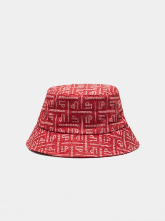 Panam para mujer con monograma en relieve y etiqueta