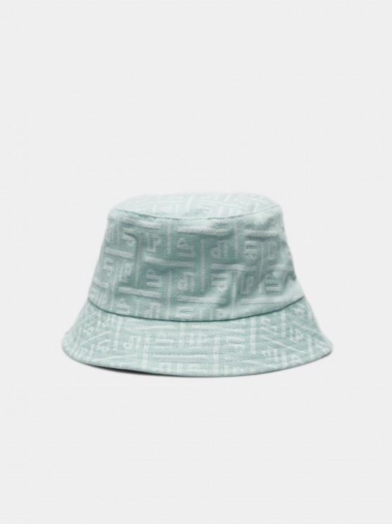 Panam para mujer con monograma en relieve y etiqueta