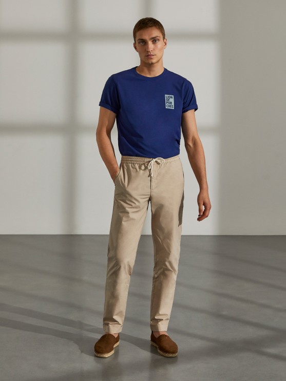 Cotton drawstring pants