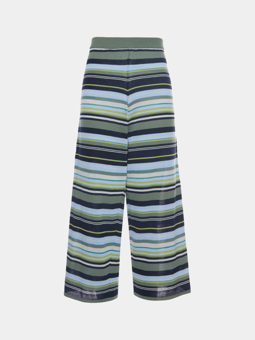 Striped knit pants