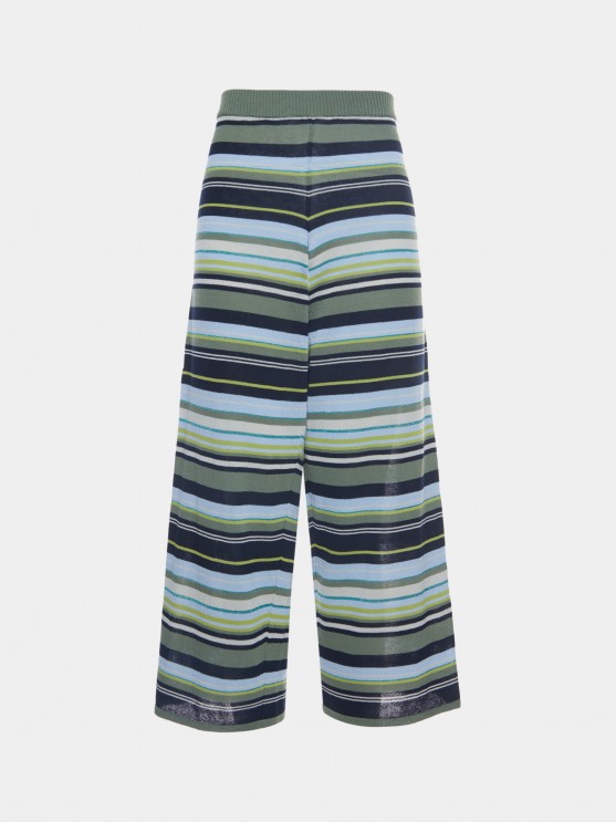 Striped knit pants