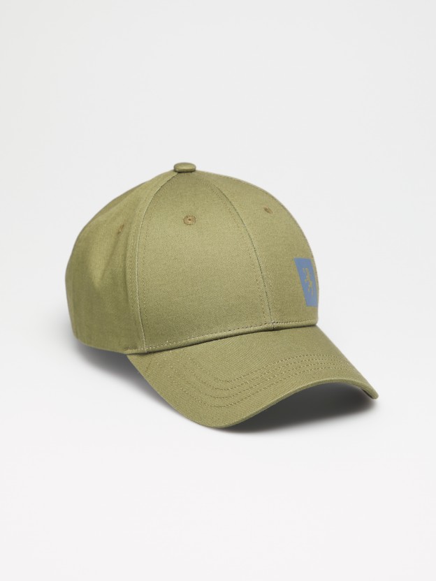 Gorra verde de algodón
