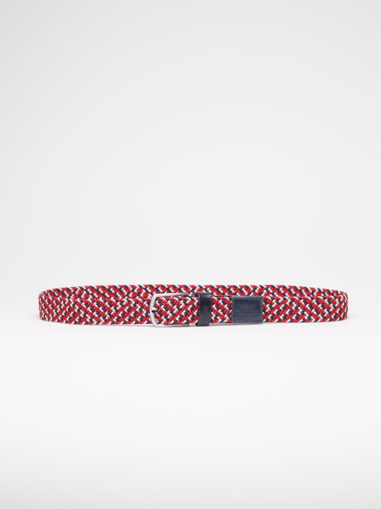 Elastic braided belt