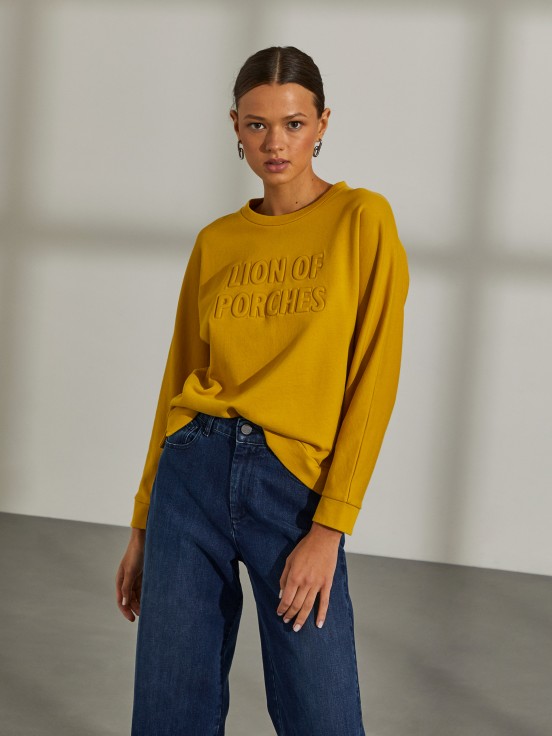 Sweatshirt com lettering
