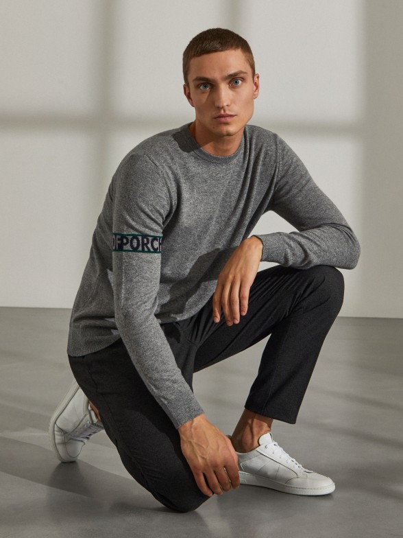 Camisola de malha com branding