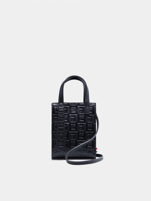 Bolsa a tiracolo com monograma