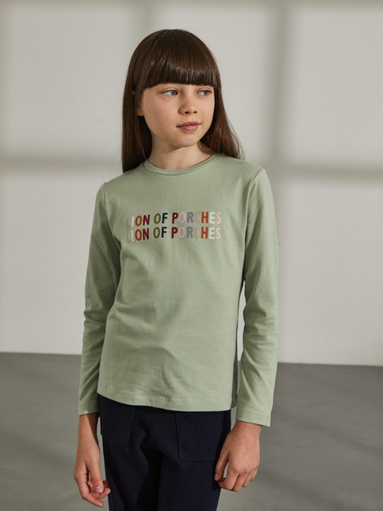 Camisola de algodo elstico