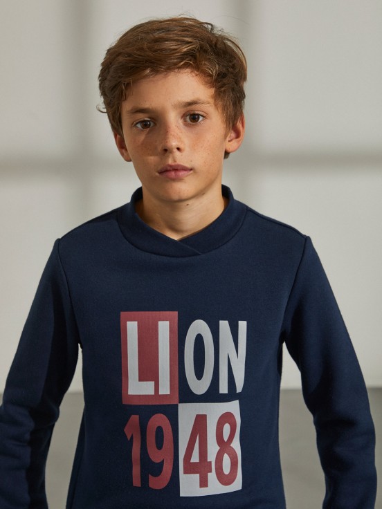 Sudadera con gola subida