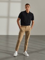 Cal�as para homem regular fit chino de algod�o stretch