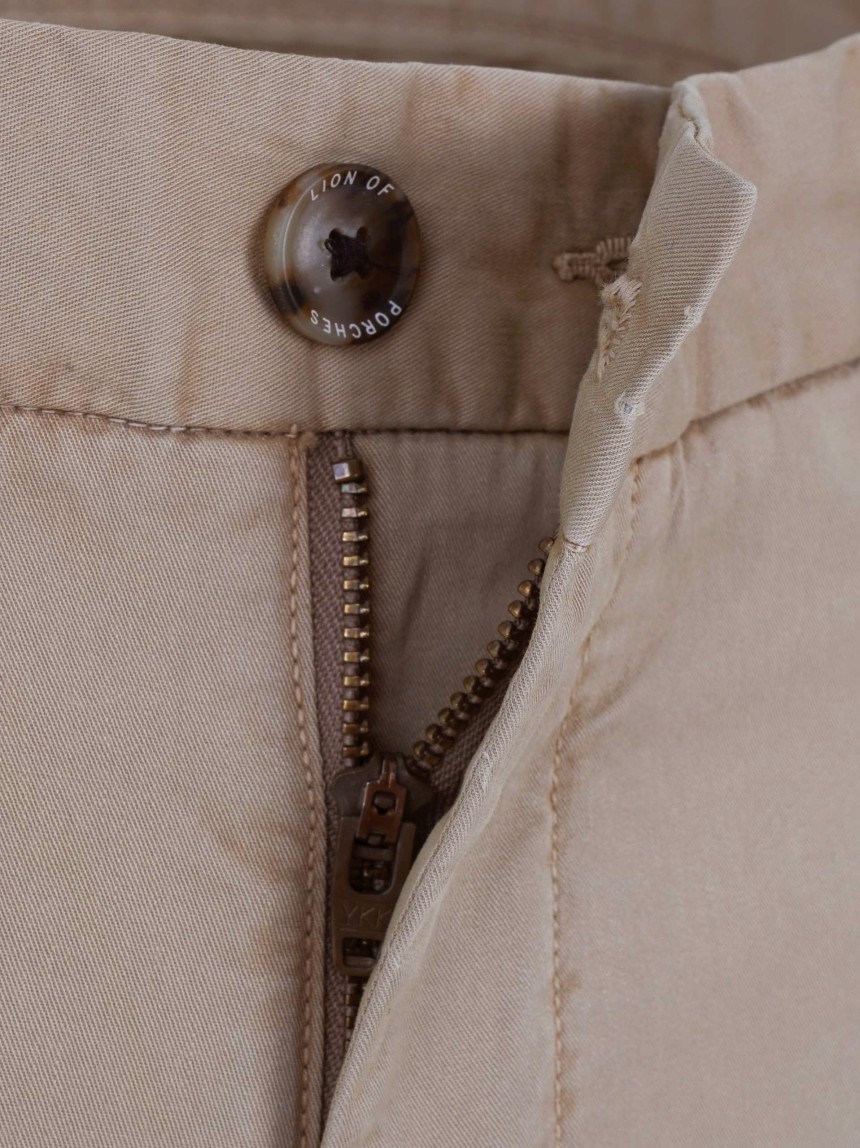 Cal�as para homem regular fit chino de algod�o stretch