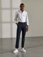 Cal�as para homem regular fit chino de algod�o stretch
