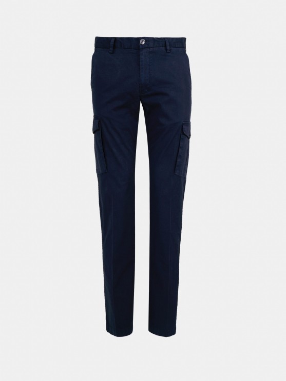Man's trousers regular fit chino in stretch cotton