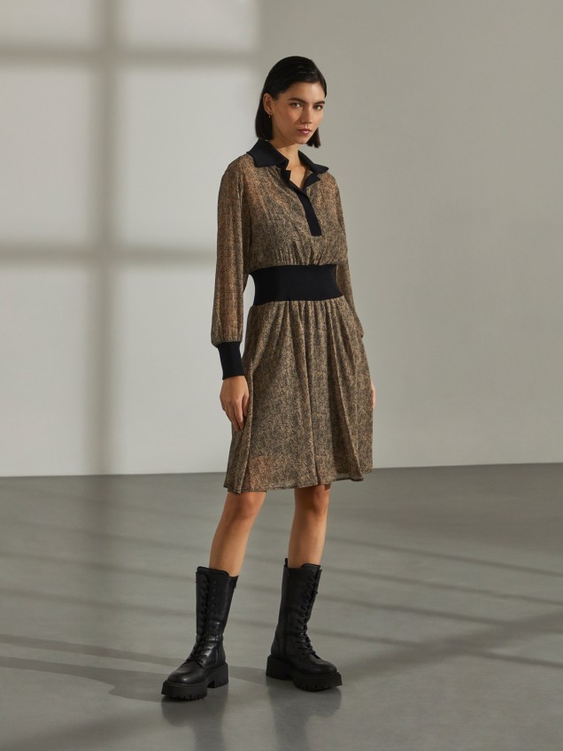 Vestido estampado abstrato - Image product
