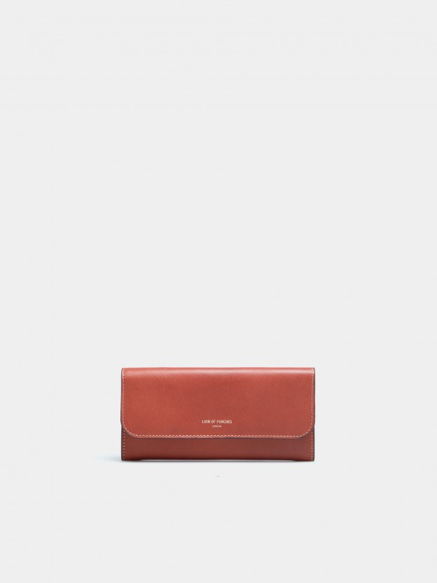 Leather rectangular wallet