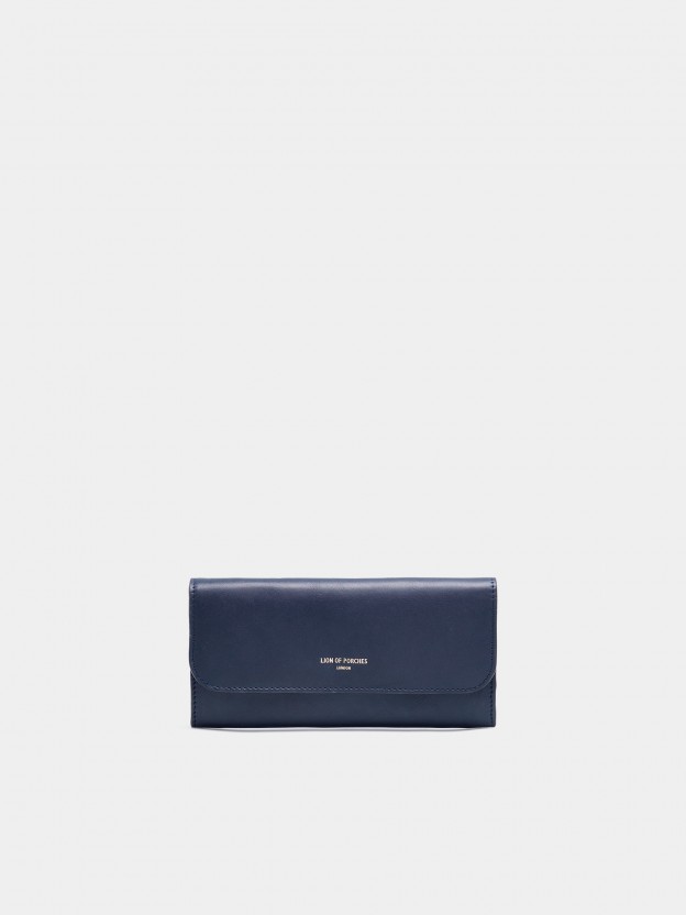 Leather rectangular wallet