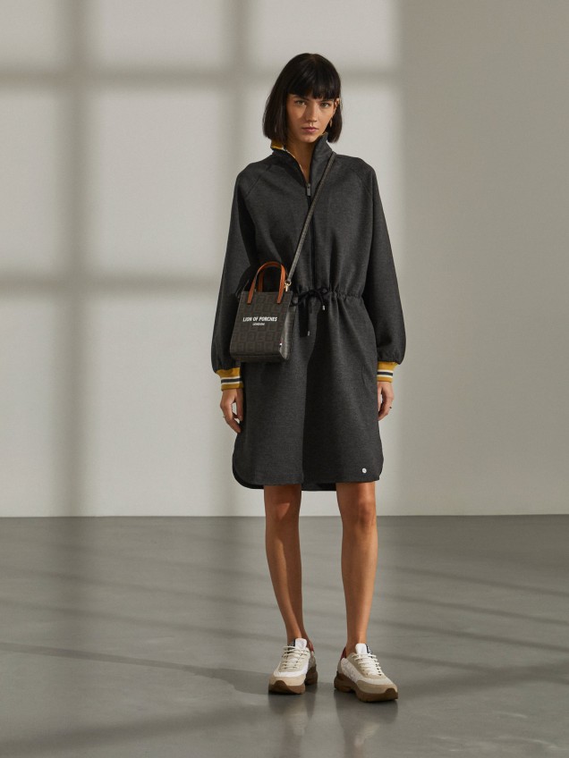 Vestido de malha com cintura ajustável - Image product