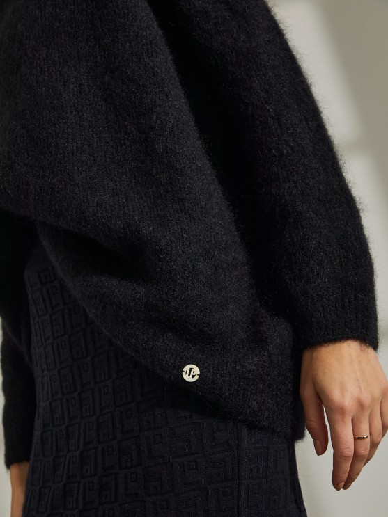 Camisola de gola alta em mohair