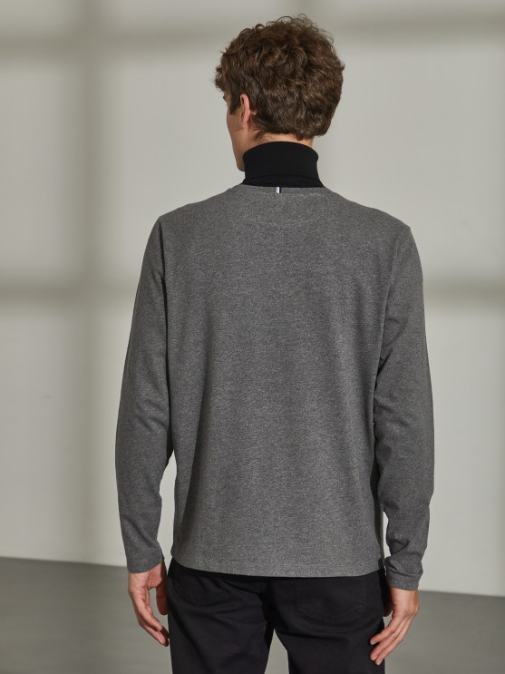 Camisola de algodo de manga comprida