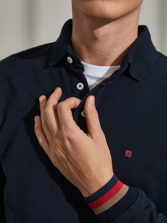 Polo de manga comprida