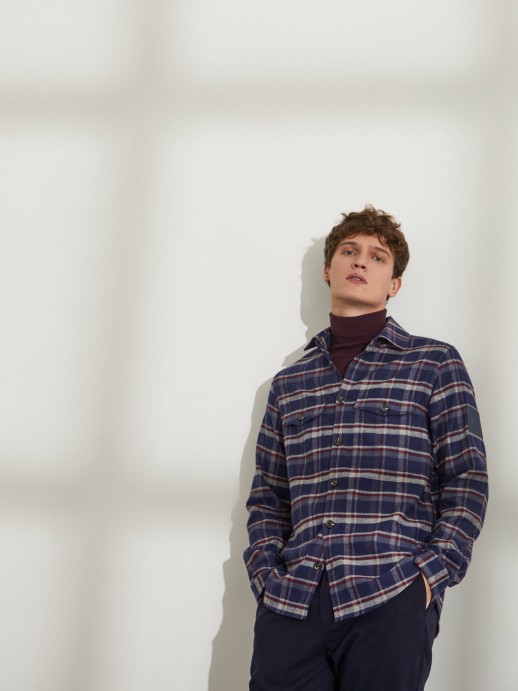 Checkered overshirt