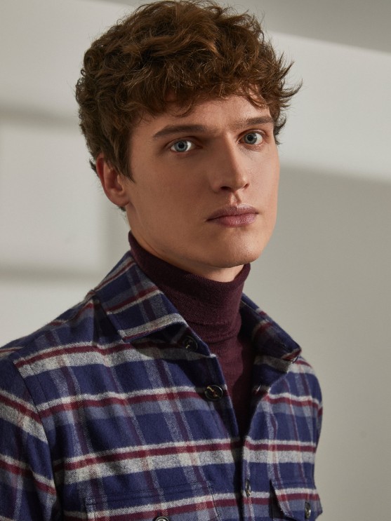 Checkered overshirt