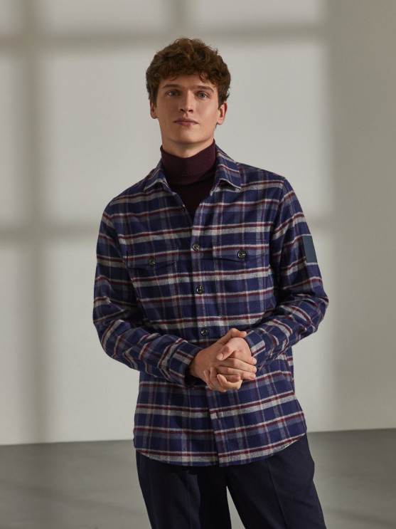 Checkered overshirt