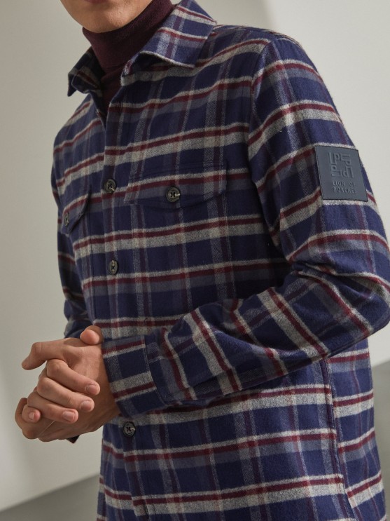 Checkered overshirt