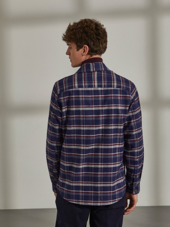 Checkered overshirt