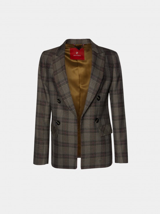 Blazer xadrez aberto