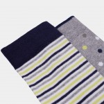 Man's pack of knitted and crocheted socks in various colours
