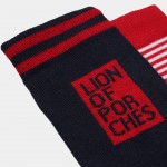 Paquete de calcetines para hombre de punto azul, rojo y blanco