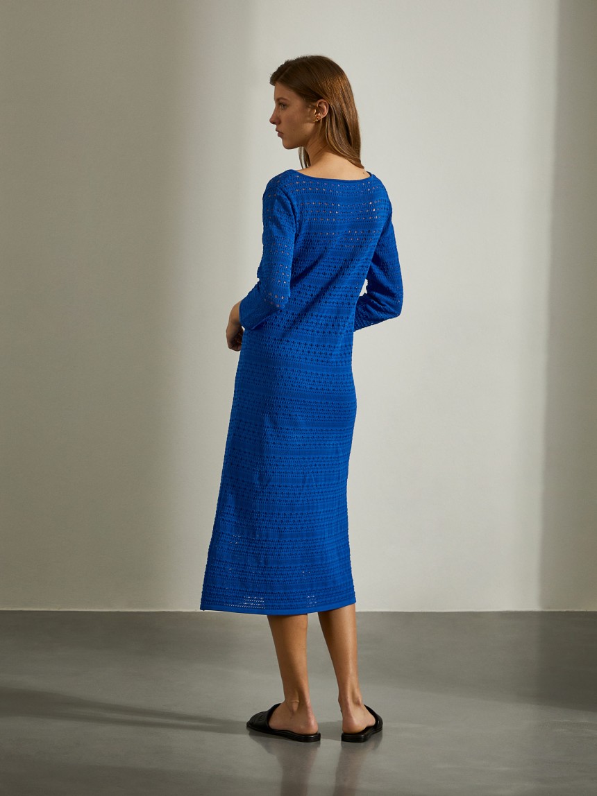 Vestido midi de malla