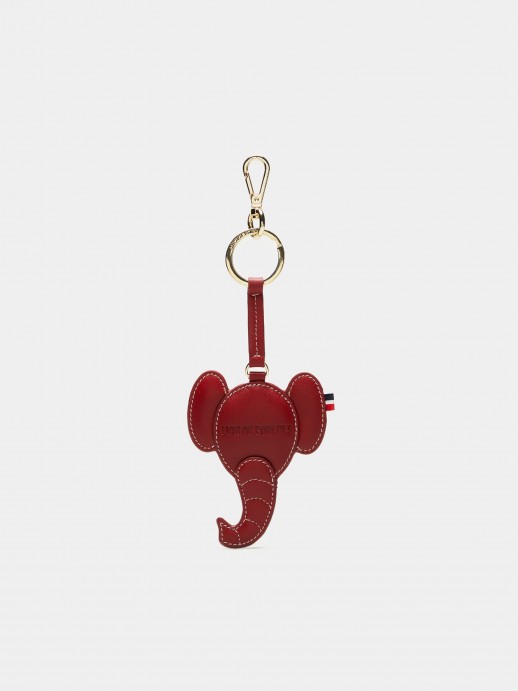 Porta-chaves elefante em pele