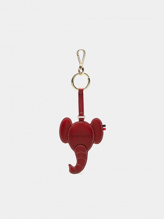 Porta-chaves elefante em pele