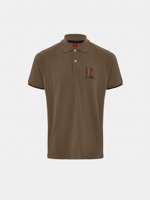 Regular fit piqu polo shirt