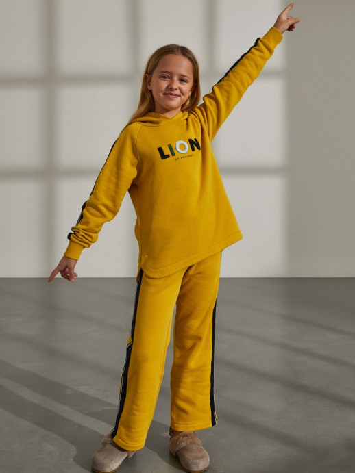 Sweatshirt bordada com capuz