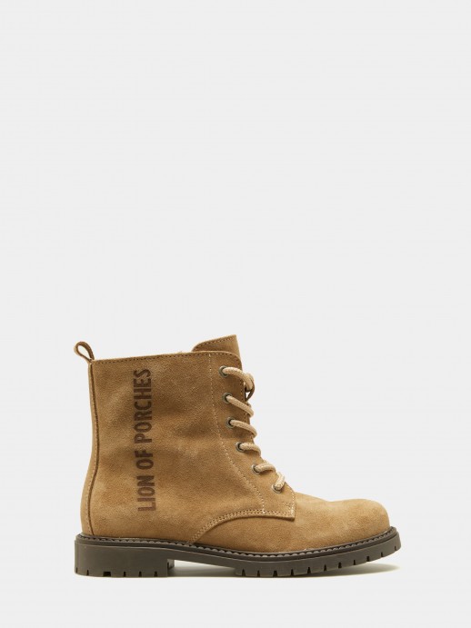 Bota con cremallera lateral