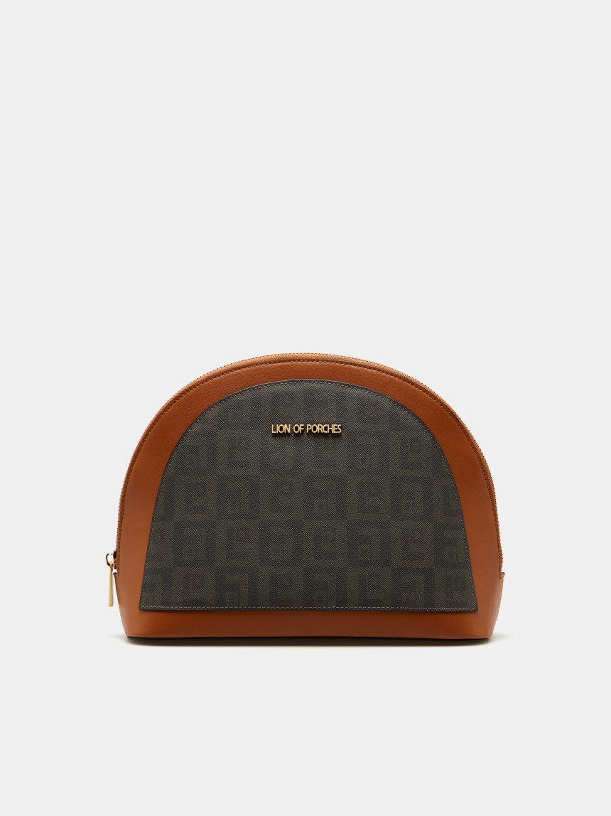 Necessaire case with monogram print